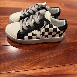 Dreamer Brand New Unworn Kids Black and White Checkered Sneakers